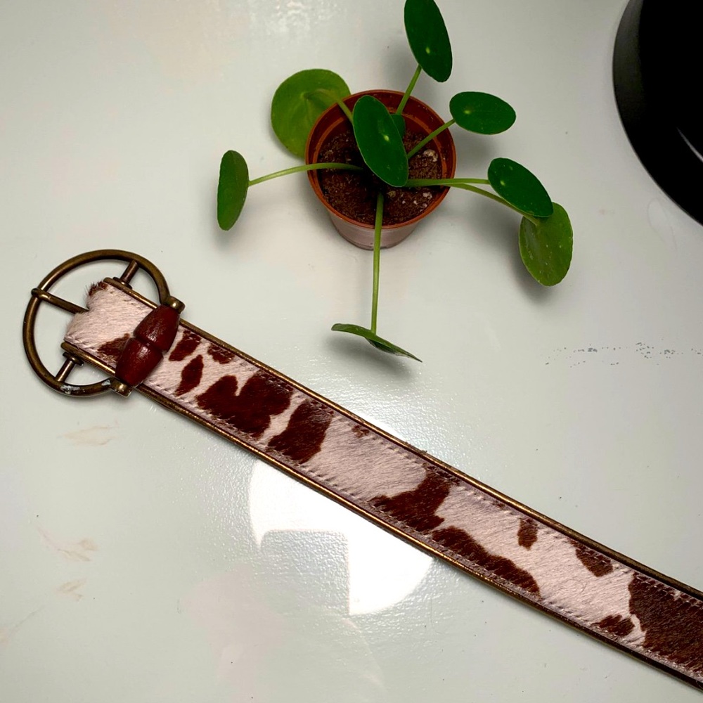 RARE fashion week Dolce and Gabbana vintage cowhide belt